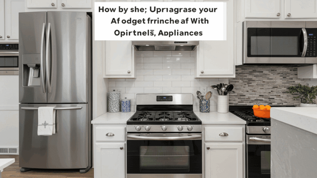 How to Upgrade Your Kitchen with Budget-Friendly Appliances